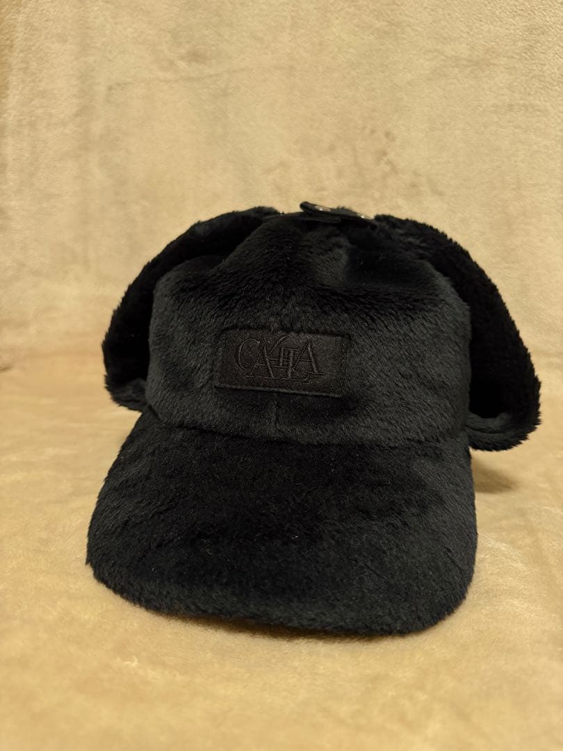 CA4LA 防寒 キャップ 耳当て付き ブラック - メルカリ