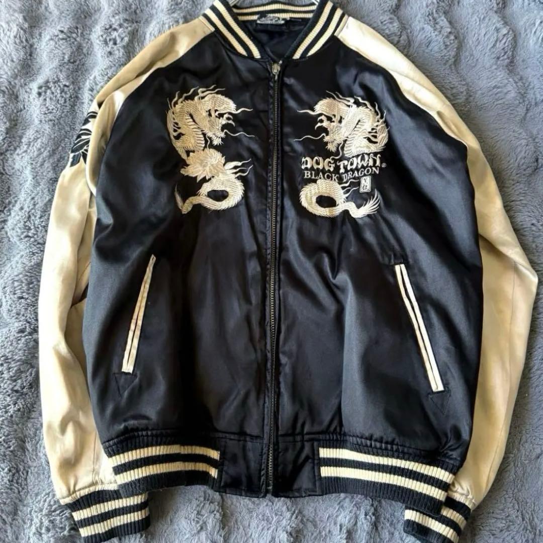 DOG TOWN スカジャン 90s 00s 髑髏武者 L スカル ドッグタウン - メルカリ