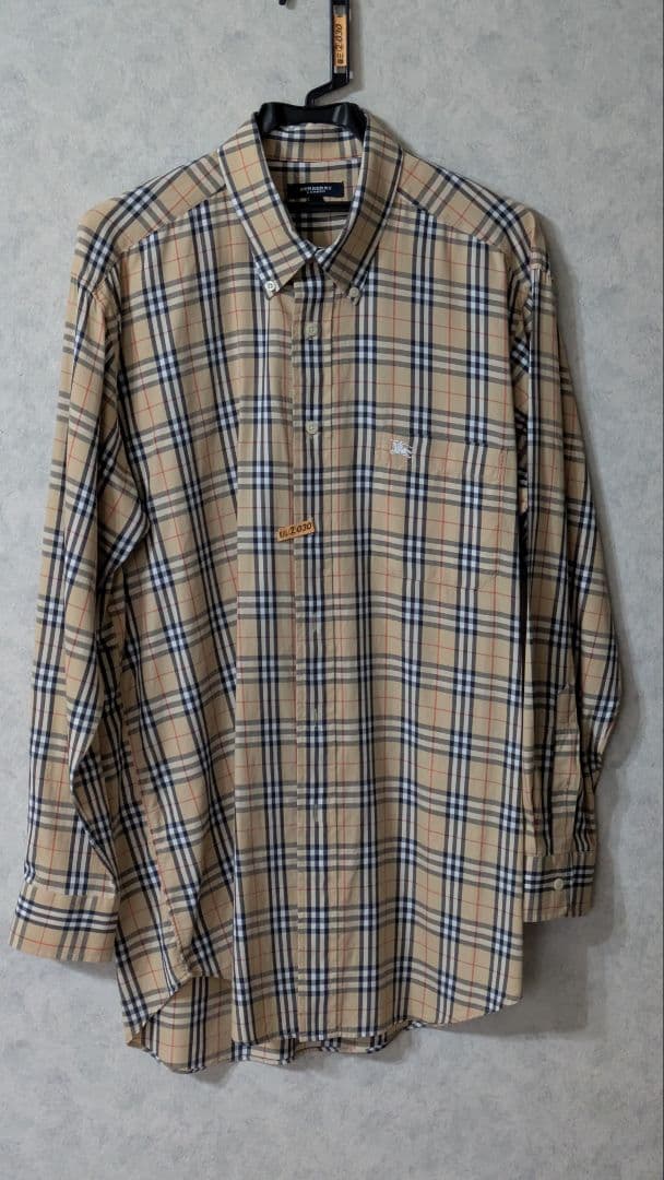 ✨お値下げ✨BURBERRY メンズシャツ Ｌ クリーニング済み ボタンダウン