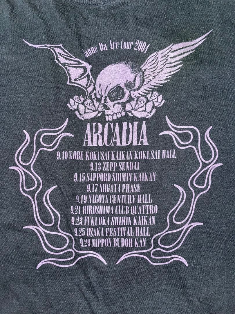 レア Janne Da Arc 2004 TOUR Tシャツ 黒 ARCADIA - メルカリ