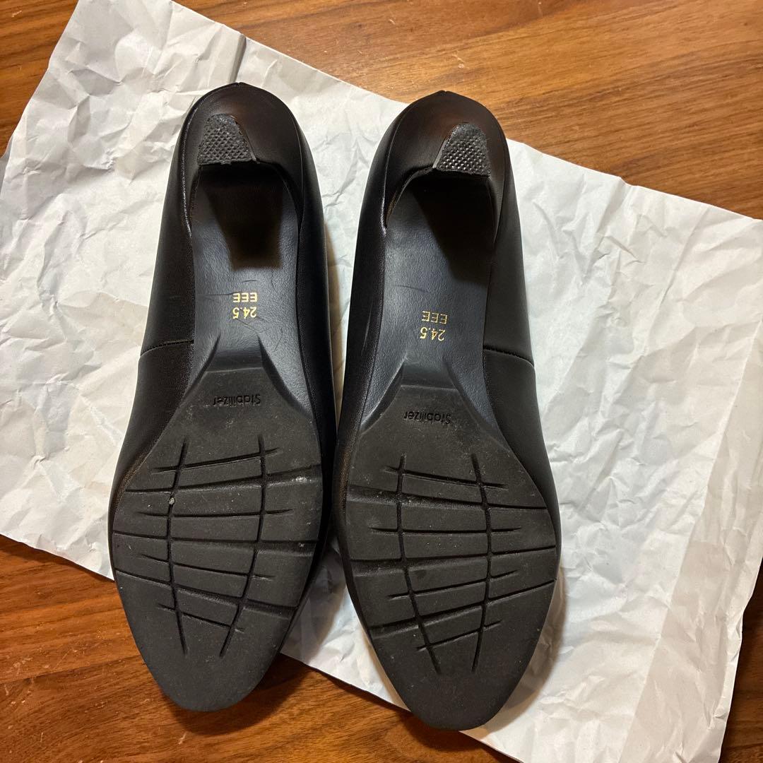 ヴィリーナ VIRINA ネセサリーパンプス ブラック24.5cm 美品 お受験