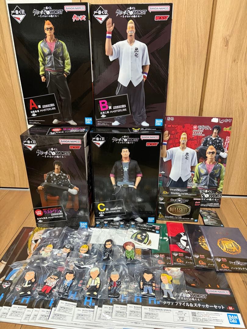 一番くじ クローズ＆WORST 〜さすらいの鴉たち〜 A賞B賞C賞ラストワン