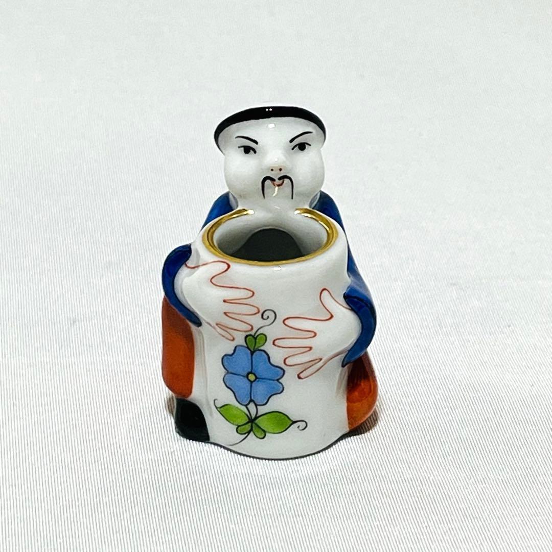 美品 ヘレンド シノワズリ マンダリン フィギュリン フラワー