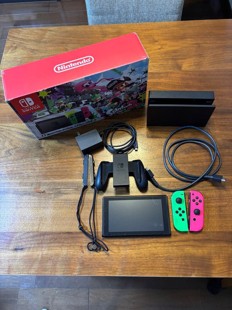 Nintendo Switch 本体 ネオンピンク/グリーン 中古品