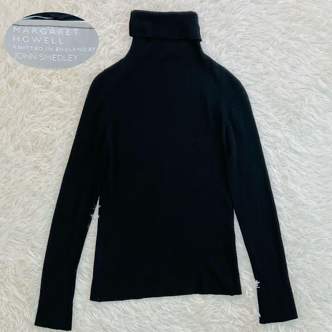 ジョンスメドレー　マーガレットハウエル　別注　タートルネック　黒