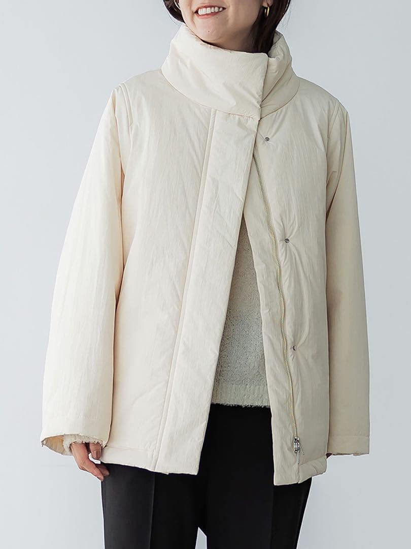 【1/31まで】crewre スタンドカラーダウンジャケット　エクリュ 2026年最新】crewre ダウンの人気アイテム - メルカリ