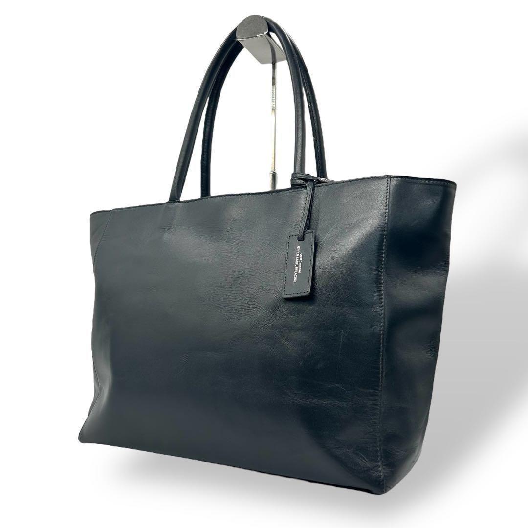 良品 1330 グリーンレーベルリラクシング トートバッグ レザー ネイビー