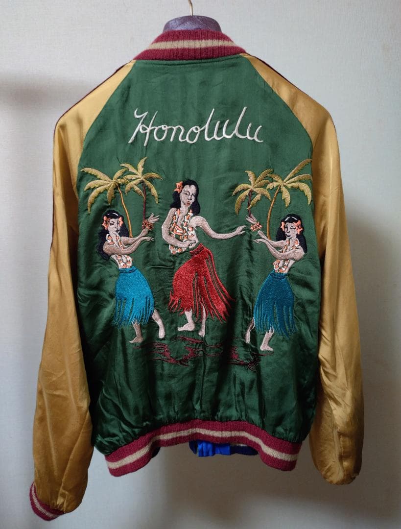 スカジャン　港商 スペシャルエディション　中　ホノルル　東洋　ヴィンテージ