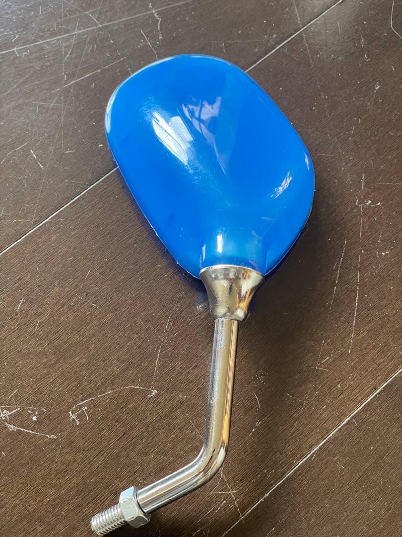 バイク用青いミラー ベスパ ランブレッタ - メルカリ