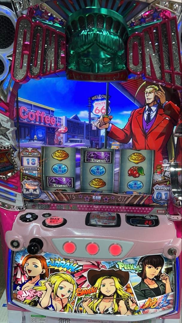 パチスロ実機　エリートサラリーマン鏡　ガールズパネル HEY！エリートサラリーマン鏡」に新パネル「ガールズパネル」登場