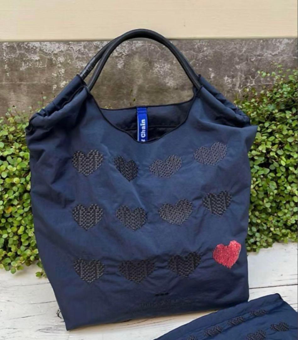 ball&chain 神戸限定バッグ　ネイビー　Mサイズ　ボールアンドチェーン