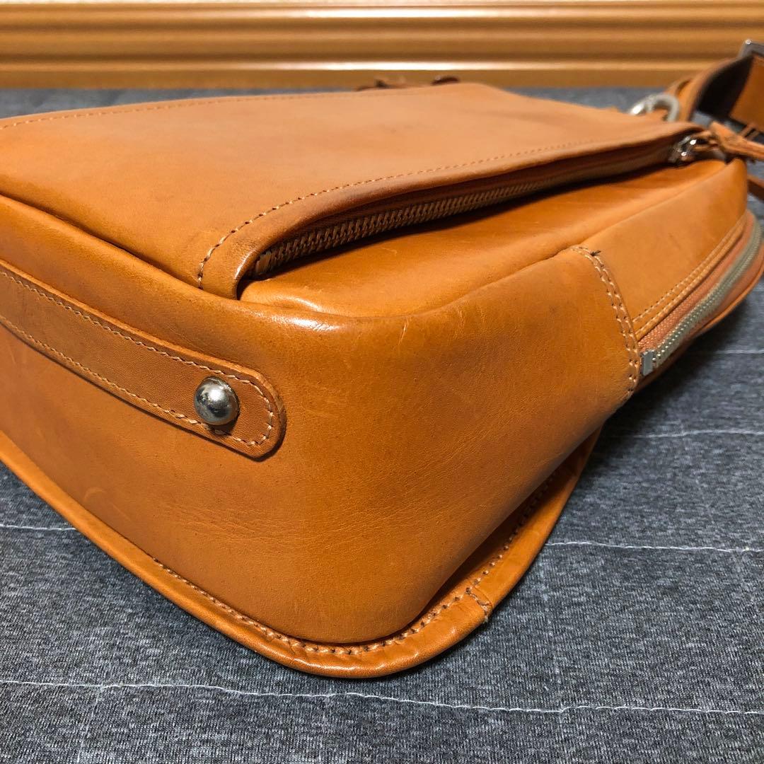 b3Labo 廃版 ボディバッグ 栃木レザー ヌメ革の通販はau PAY