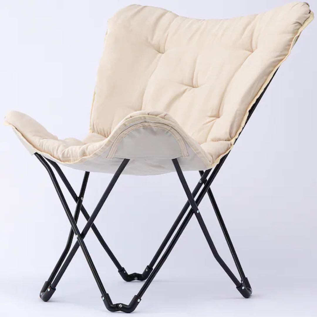 ニトリ　洗えるバタフライチェア　ハイバック　BE