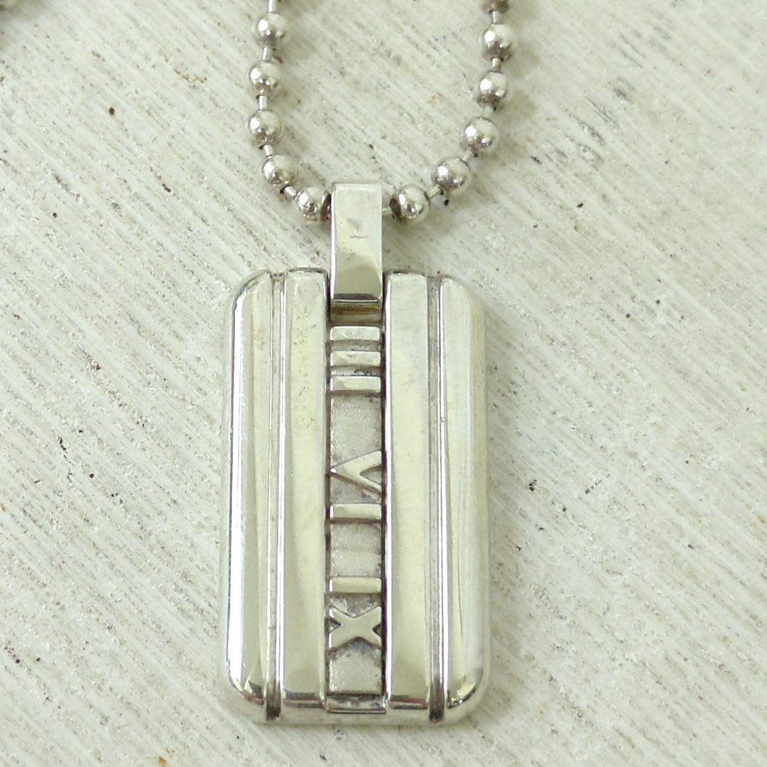 TIFFANY ティファニー アトラス プレート ネックレス シルバー925