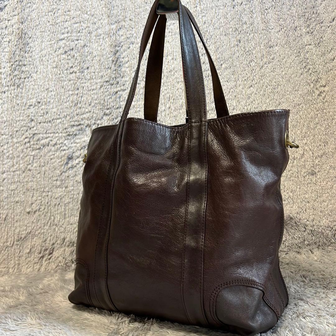 quadro クアドロ 2wayレザートートバッグ シリアルNo.31153 - メルカリ