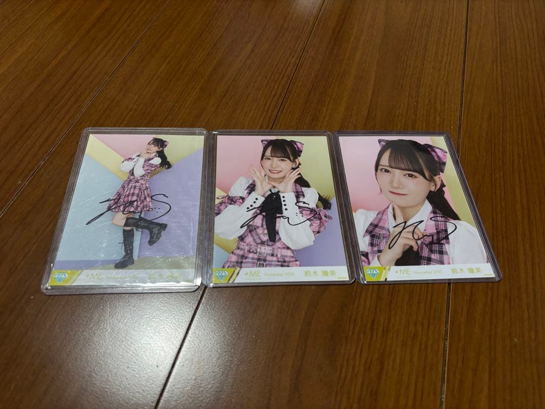 ち*田様 ノットイコールミー　ノイミー　鈴木瞳美　生写真　直筆 コンプ 武道館衣 鈴木瞳美（≠ME）インタビュー「アイドルを仕事として中途半端にし