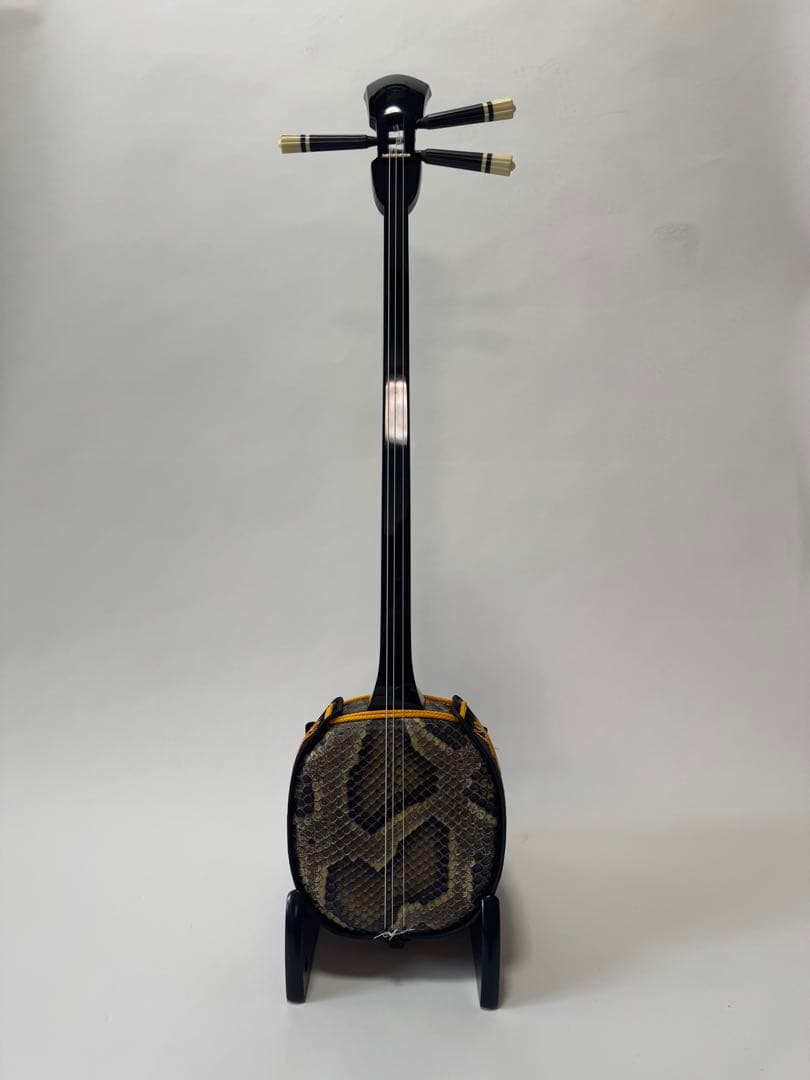 三線 蛇皮 ハードケース セット　上原良光 作