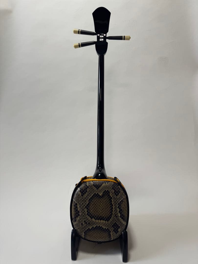 三線 蛇皮 ハードケース セット　上原良光 作
