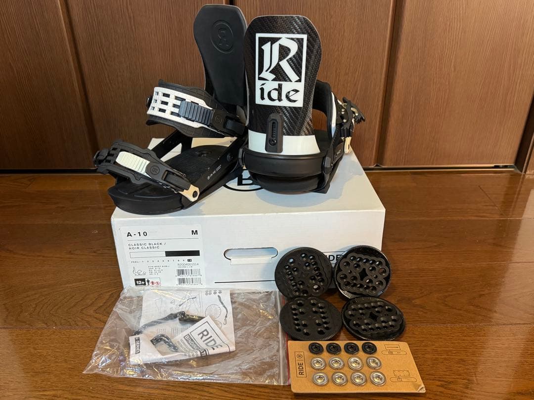 最終値下げ❗️Ride A-10 ビンディング Mサイズクラシックブラック使用2回