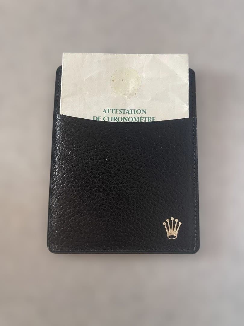 ROLEX レザー製カードケース 保証書付き