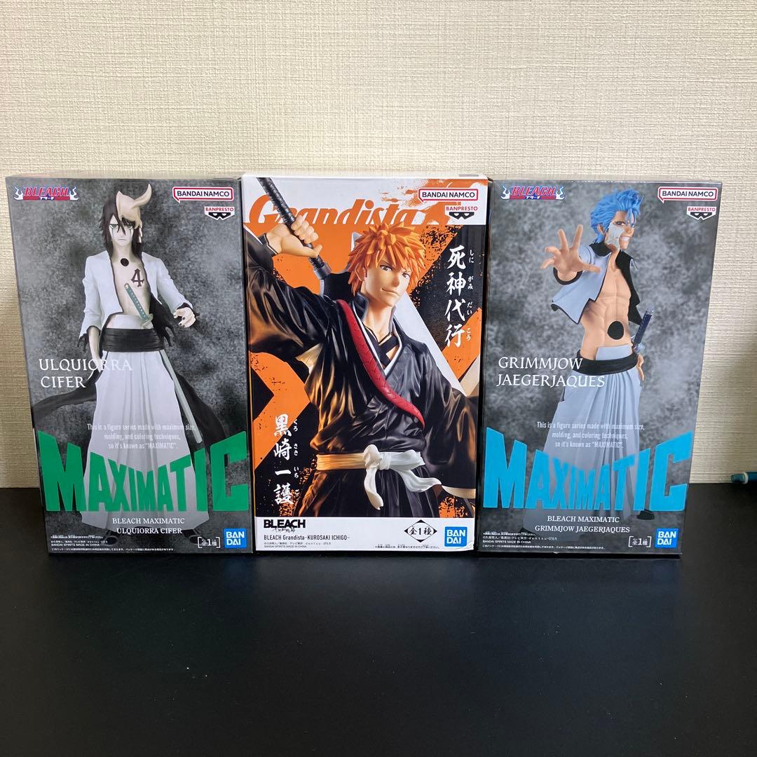 BLEACH フィギュア 3体セット 黒崎一護 ・グリムジョー・ウルキオラ