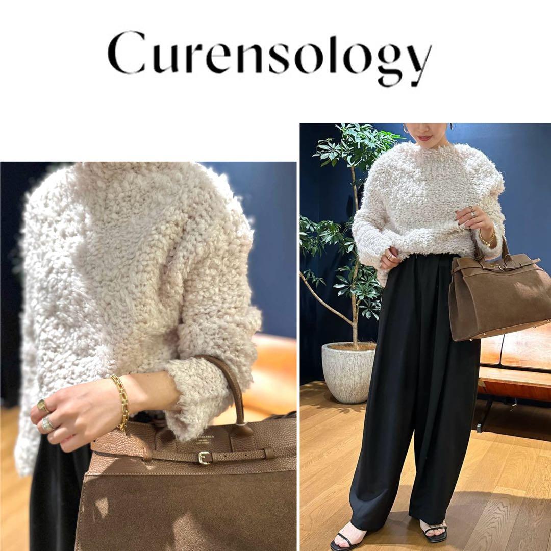 完売品！Curensologyカーリーウールニットプルオーバー カレンソロジー