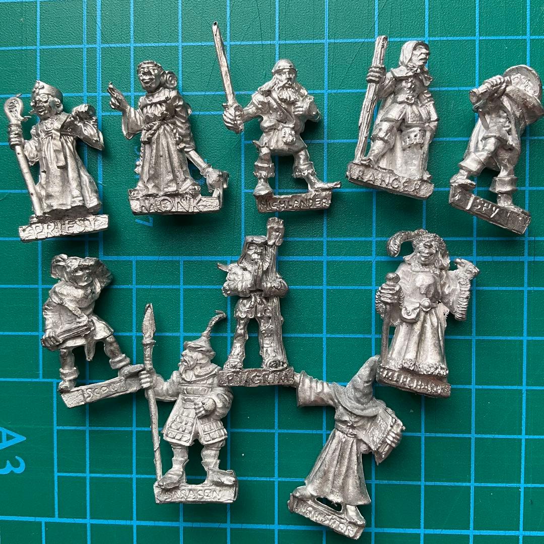 ヴィンテージ メタルフィギュア 10体 冒険者 D&D TRPG