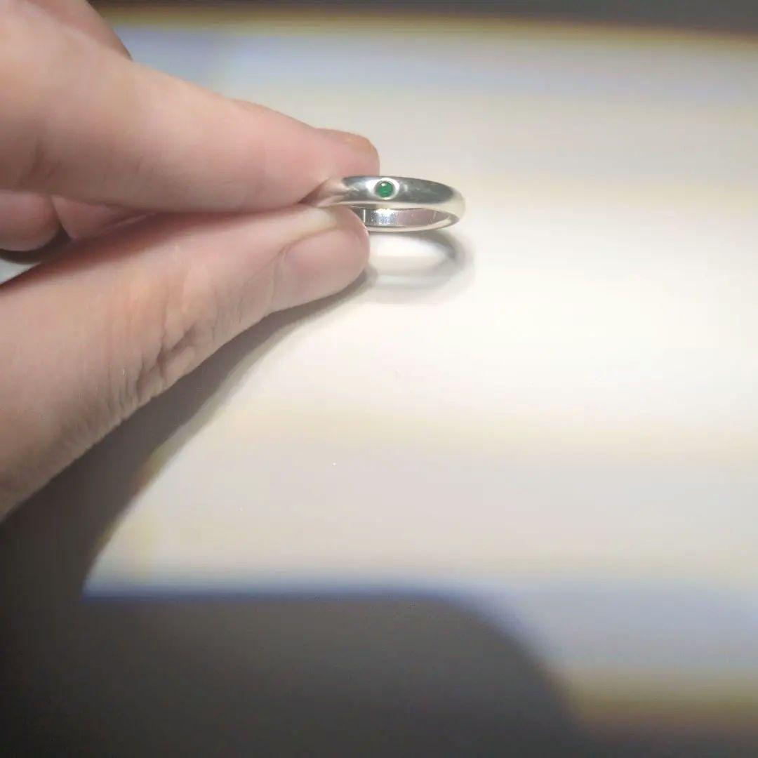 ティファニー スタッキング リングバンドリング エメラルド 6.5号