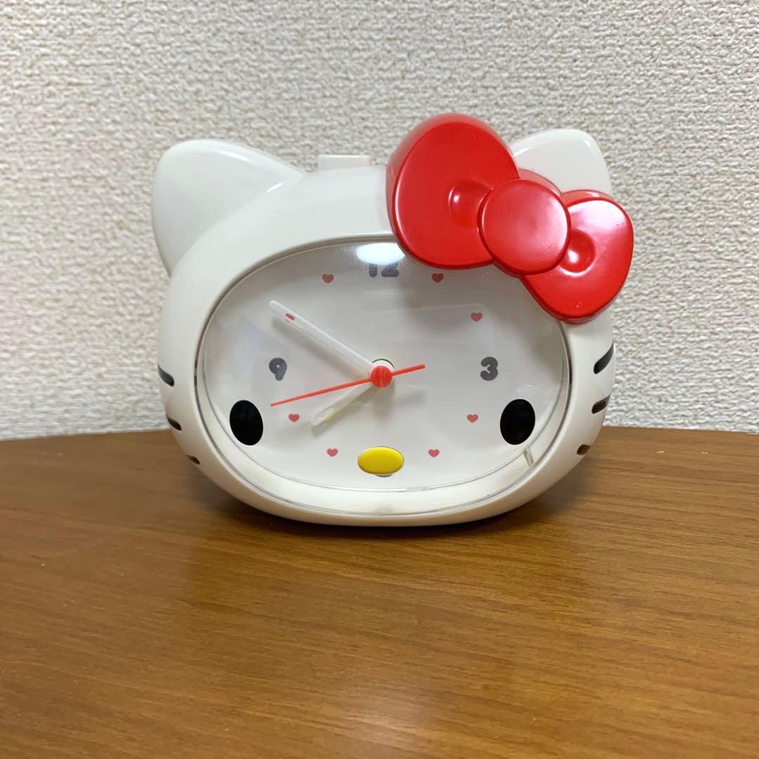ハローキティ 目覚まし時計 置き時計 サンリオ レトロ Sanrio - メルカリ