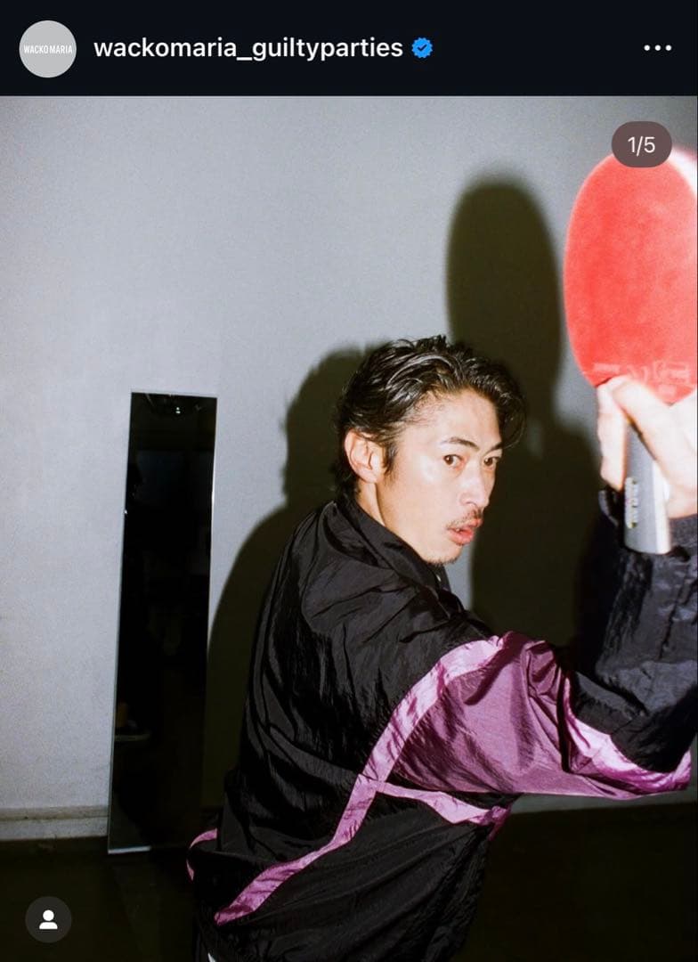 wackomaria ワコマリア　トラックジャケット＆パンツ　セットアップ WACKO MARIA』の24FW新作のトラックジャケットとトラックパンツの