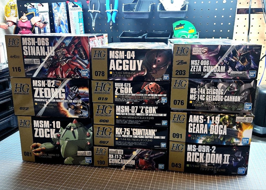 【まとめ売り】★HG★ギラ・ドーガ★リックドム★ゲルググキャノン★3点