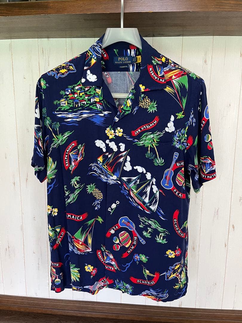 ポロ ラルフローレン アロハシャツ 開襟 - メルカリ