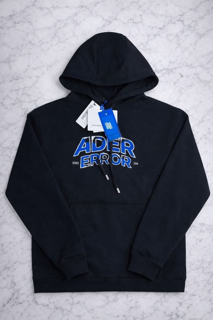 ADER ERROR アーダーエラー ブラック パーカー M