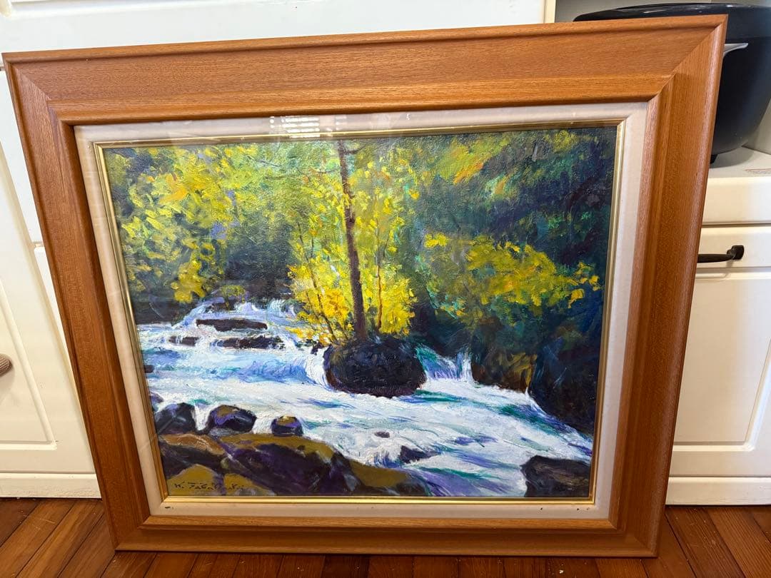 89.「夏の奥入瀬」髙橋一善 油絵