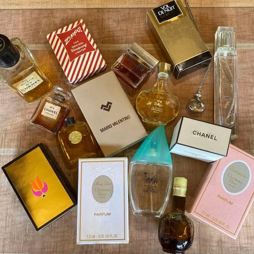 古い香水　16点　まとめ売り　古酒、ジッポもあり