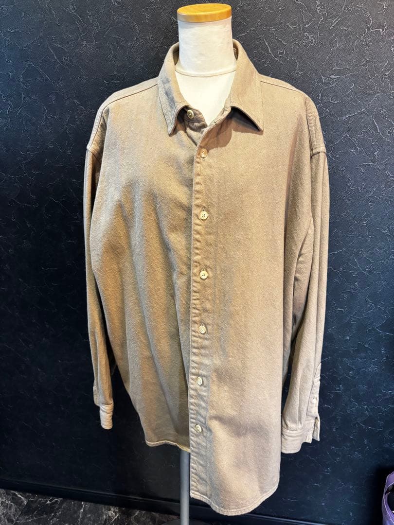 【美品】AURALEE ボタニカルダイ サベージ デニム シャツ　サイズ5