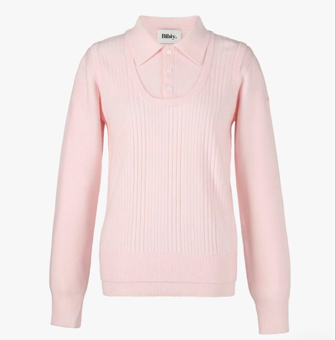 bibiy.ビビィJULIET LAYER KNIT 襟付きニット
