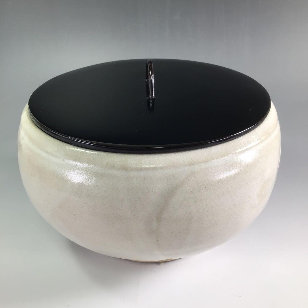 R264水指『萩焼』『白神皋々造』『捻梅平水指』共箱茶道具