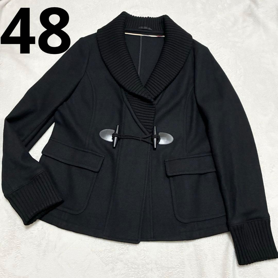 BURBERRY バーバリー ショールカラー ショート ダッフルコート 48