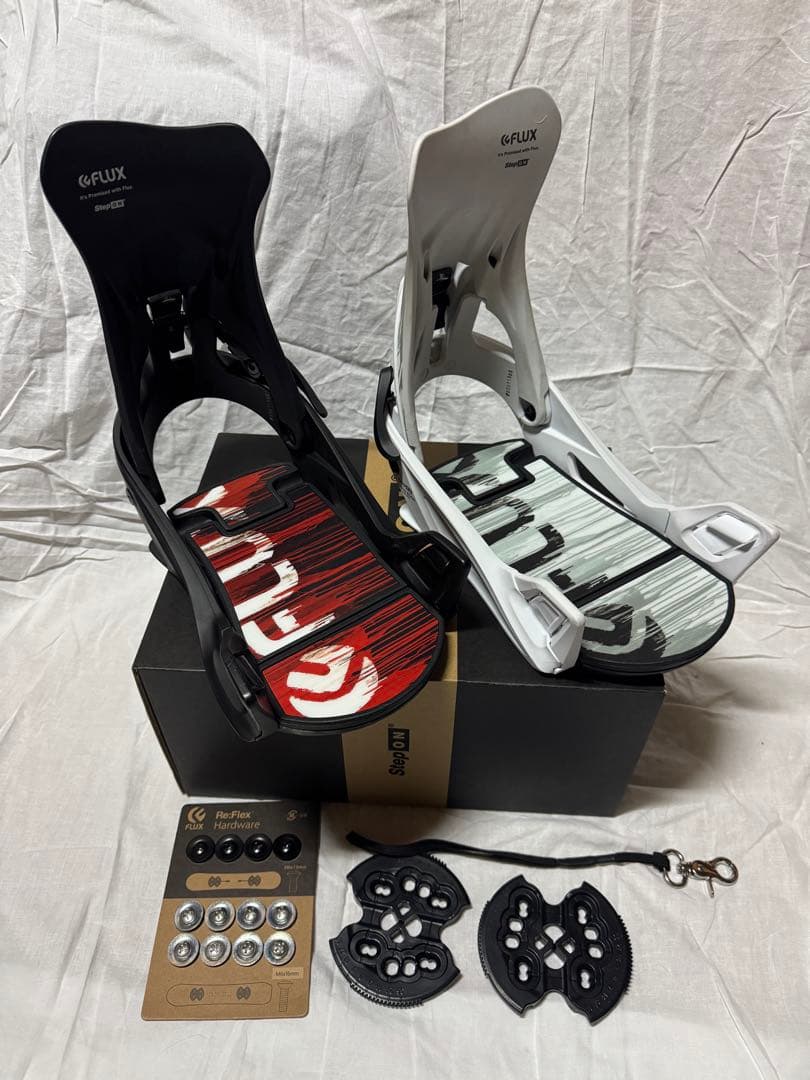 Flux Re-Flex スノーボードビンディング 赤/白