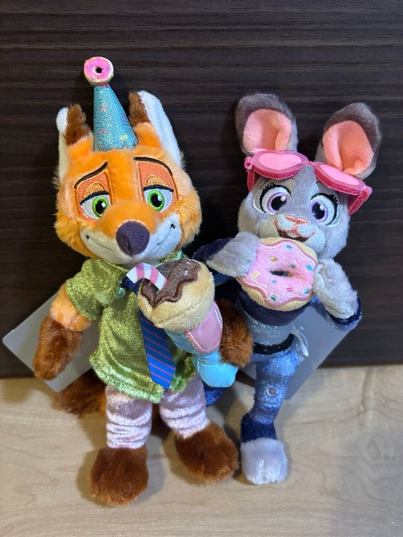 ズートピア ぬいぐるみ キーホルダー・キーチェーン 10TH ニック ジュディ