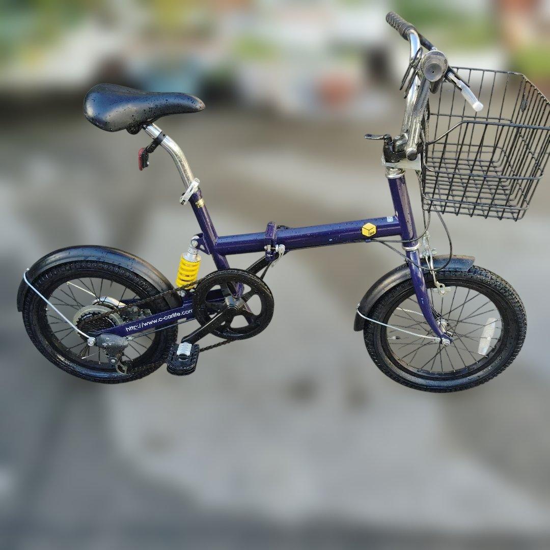 折りたたみ自転車 パープル 前面バスケット付き Birdy R (バーディー アール) R＆M (ライズアンドミューラー