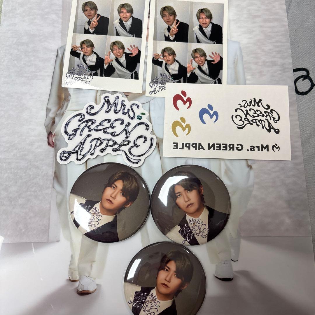 ミセス 若井滉斗 プリカ ステッカー 缶バッジ ボディシール