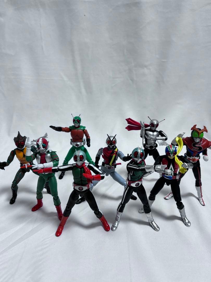 昭和仮面ライダー9人セット 遂に昭和ライダーコンプリート！ SHODO仮面ライダーVS シン＆Jセット