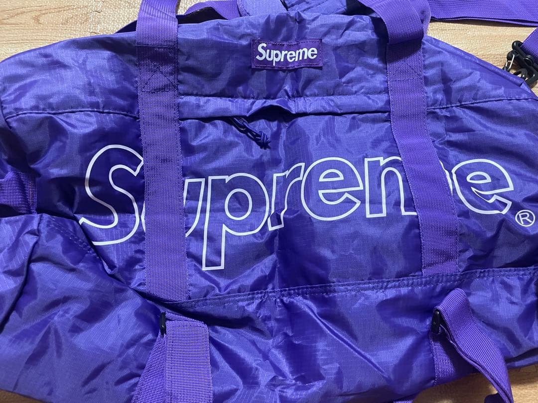 Supreme パープル ボストンバッグ