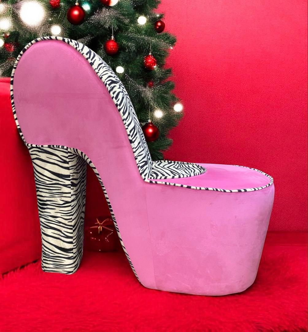 輸入品★ レトロポップなハイヒールソファ（チェア）　ミッドセンチュリーテイスト