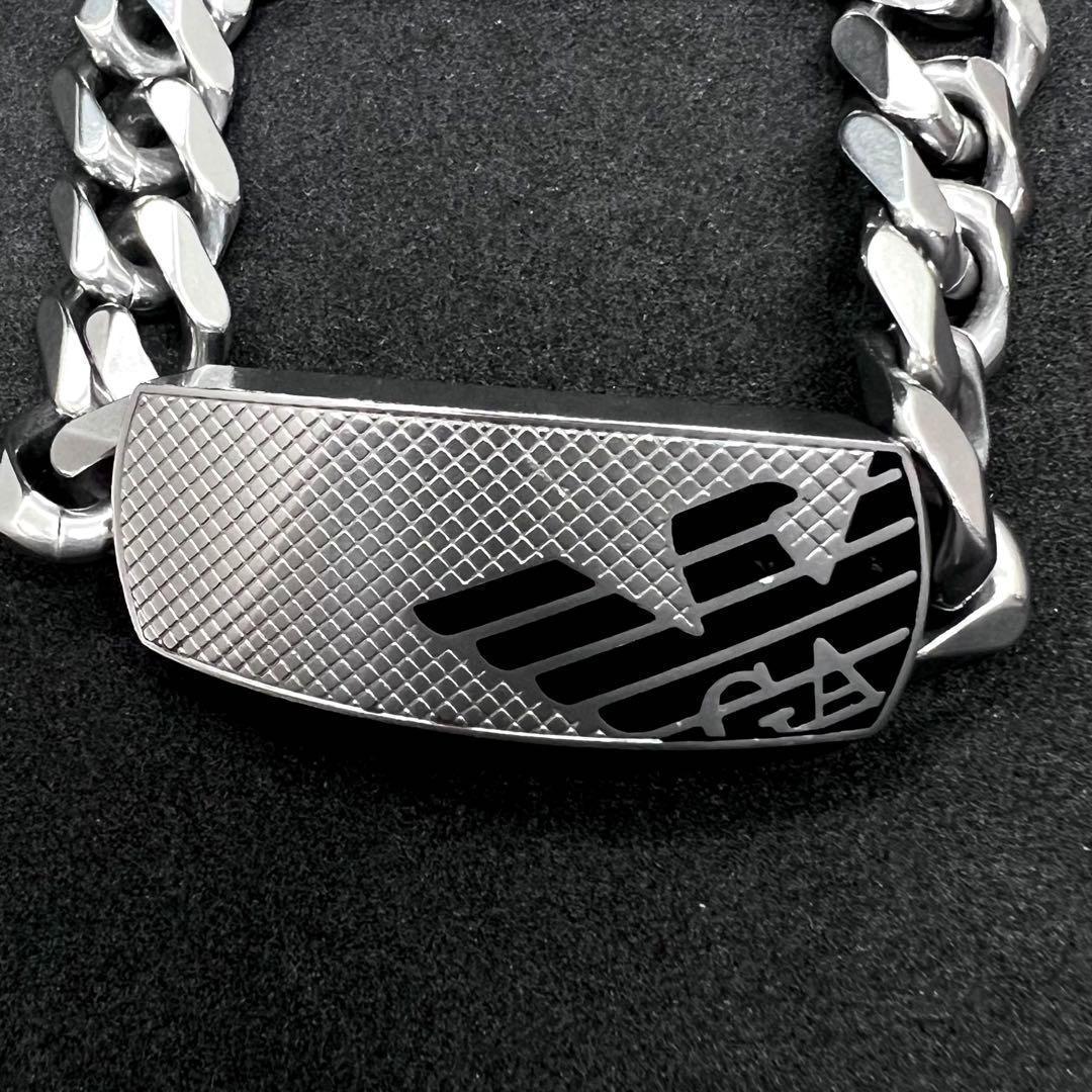 ユージ様専用 エンポリオアルマーニ 極太 喜平 ブレスレット ロゴ