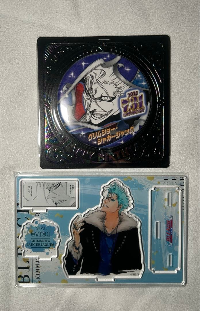 新品 BLEACH グリムジョー バースデイ 缶バッジ 名場面ジオラマ