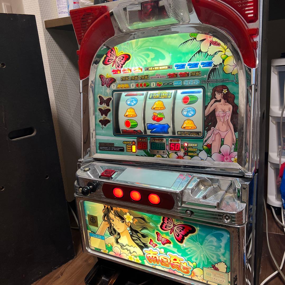 パチスロ オリンピア★南国育ち25【不要機付き】４号機・レア・人気 4号機】オリンピア 南国育ち-25 蝶パネル 中古パチスロ実機 [4ch対応