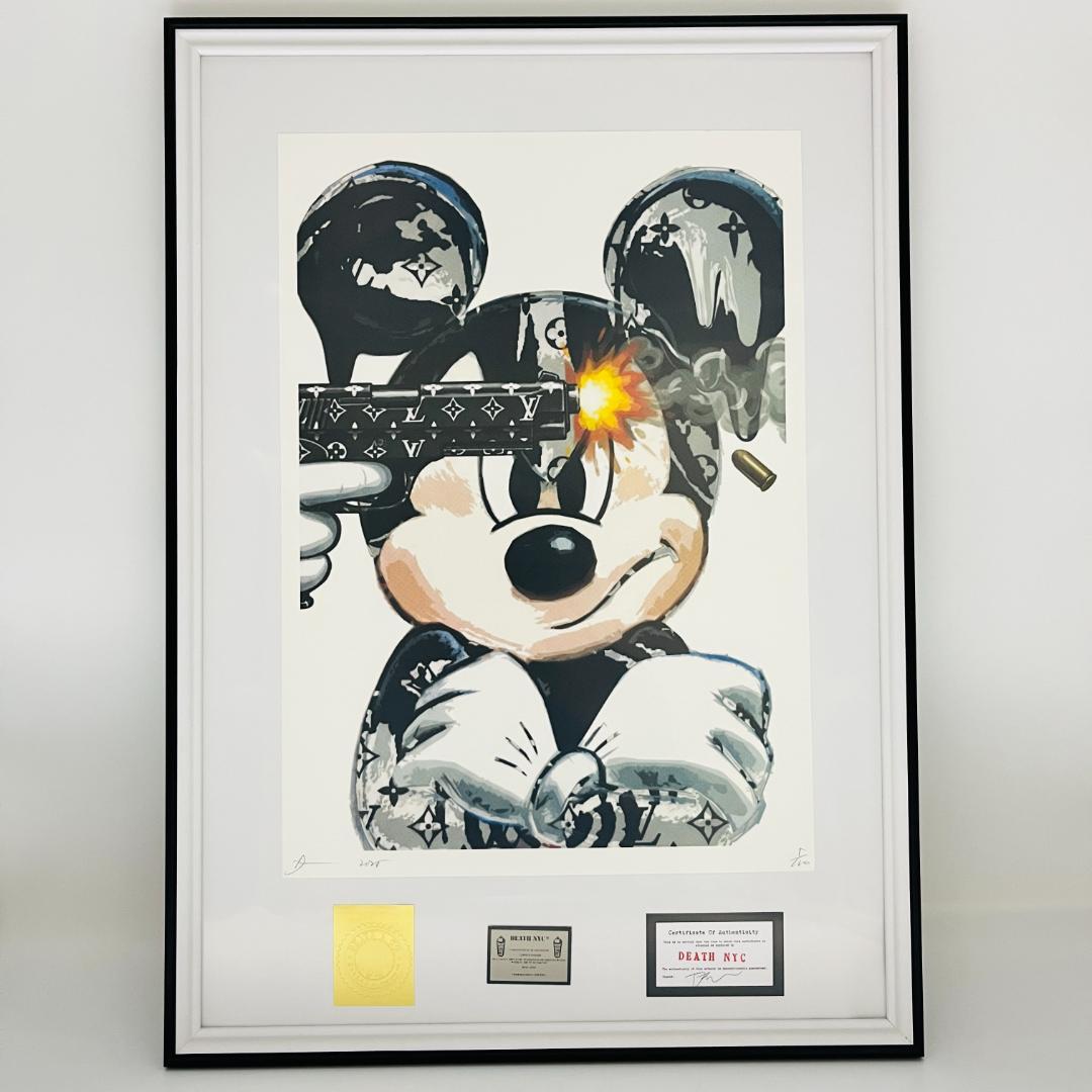 DEATH NYC 世界限定100枚アートポスター Mickey × LV - メルカリ
